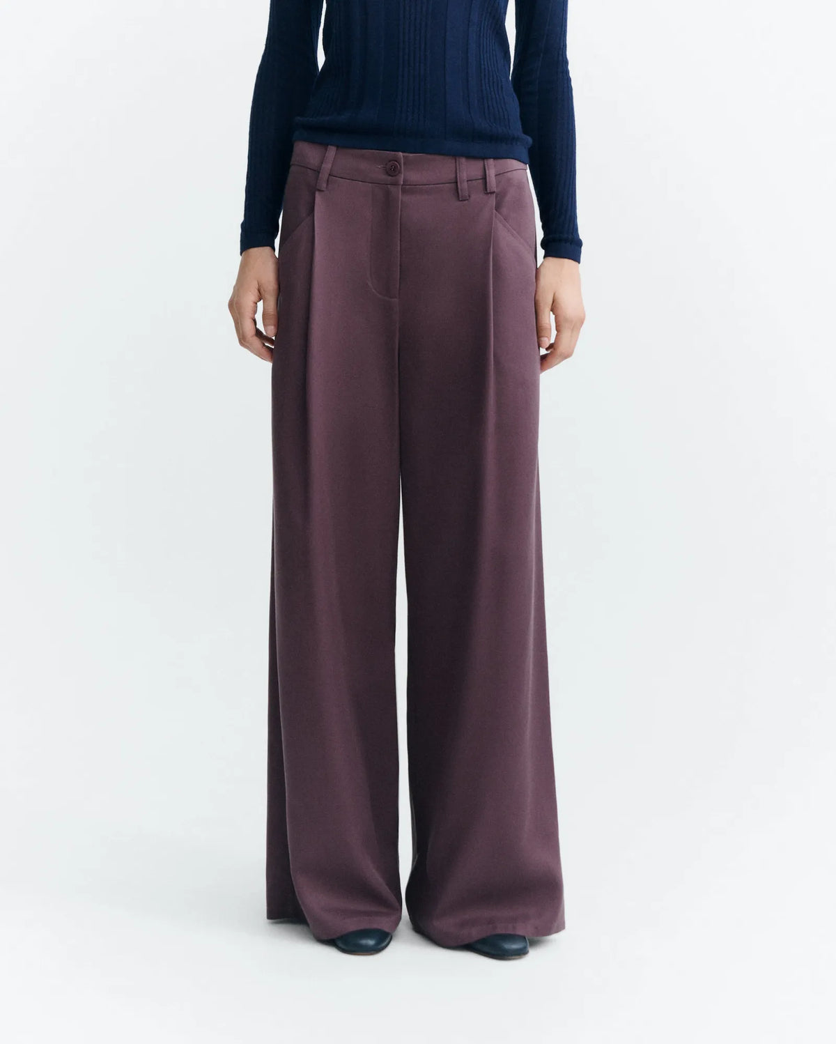 thinking mu pantalon large en tencel molly prune l armoire poethique
