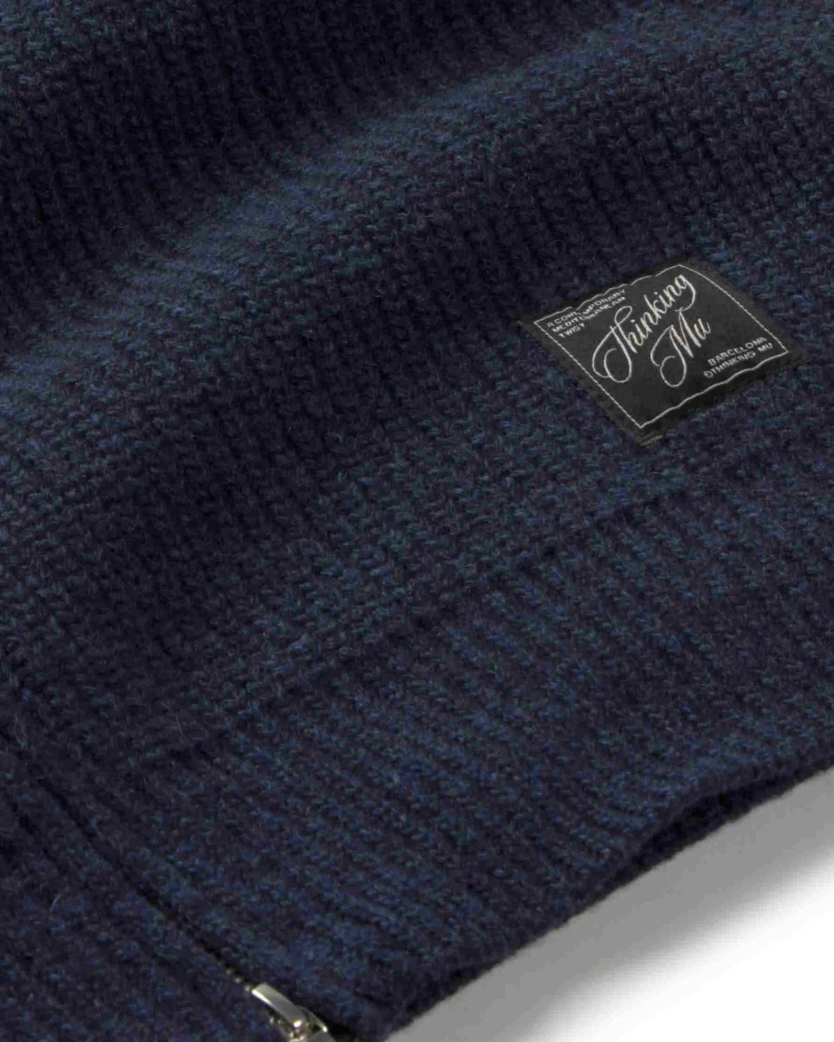 thinking mu pull en laine zippe ekaiz knitted gris fonce l armoire poethique