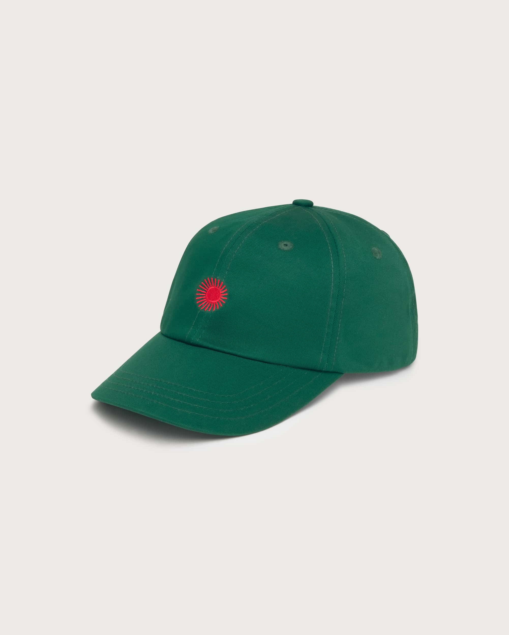 thinking mu unisexe casquette contrast chris soleil vert coton bio l armoire poethique  1 