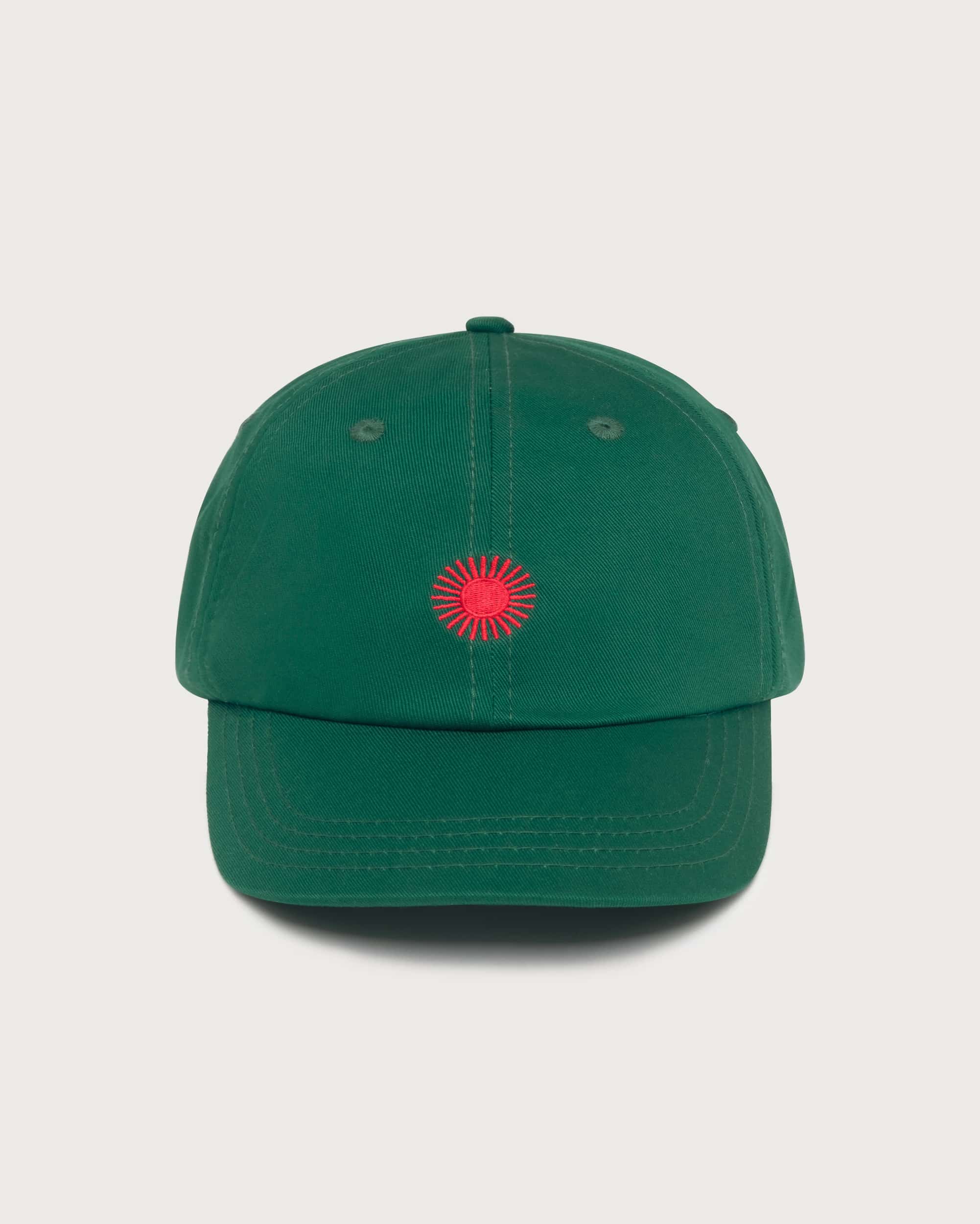 thinking mu unisexe casquette contrast chris soleil vert coton bio l armoire poethique  2 