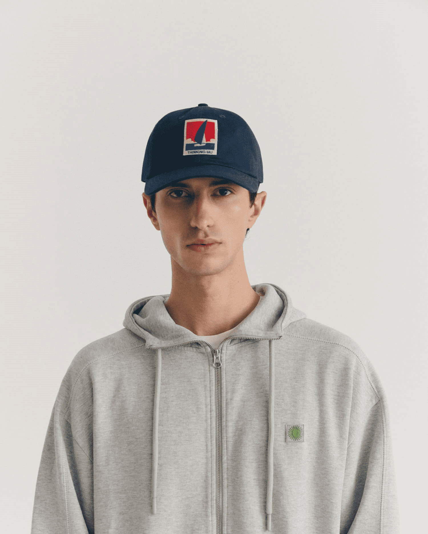 thinking mu unisexe casquette optimist chris bleu coton bio l armoire poethique  1 