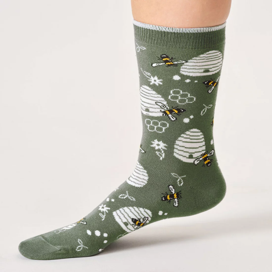 thought femme chaussette coffret honeycomb bey viscose bambou vert l armoire poethique  2 