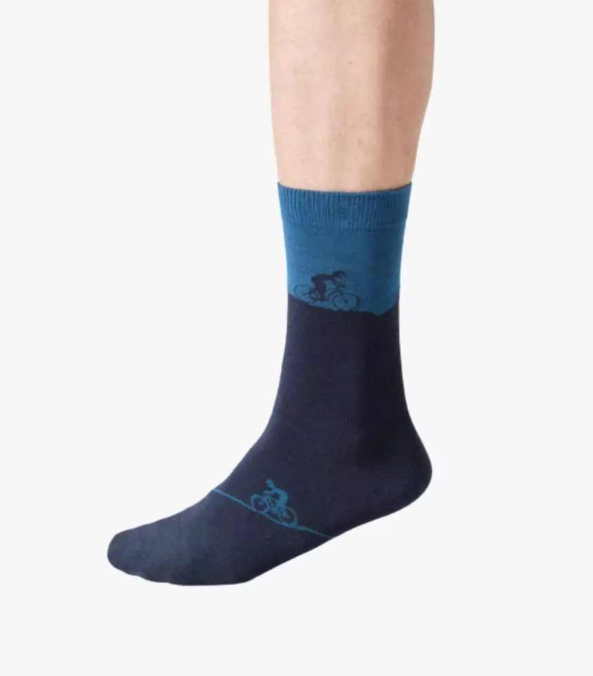 thought homme chaussette mountain bike viscose bambou bleu l armoire poethique  2 