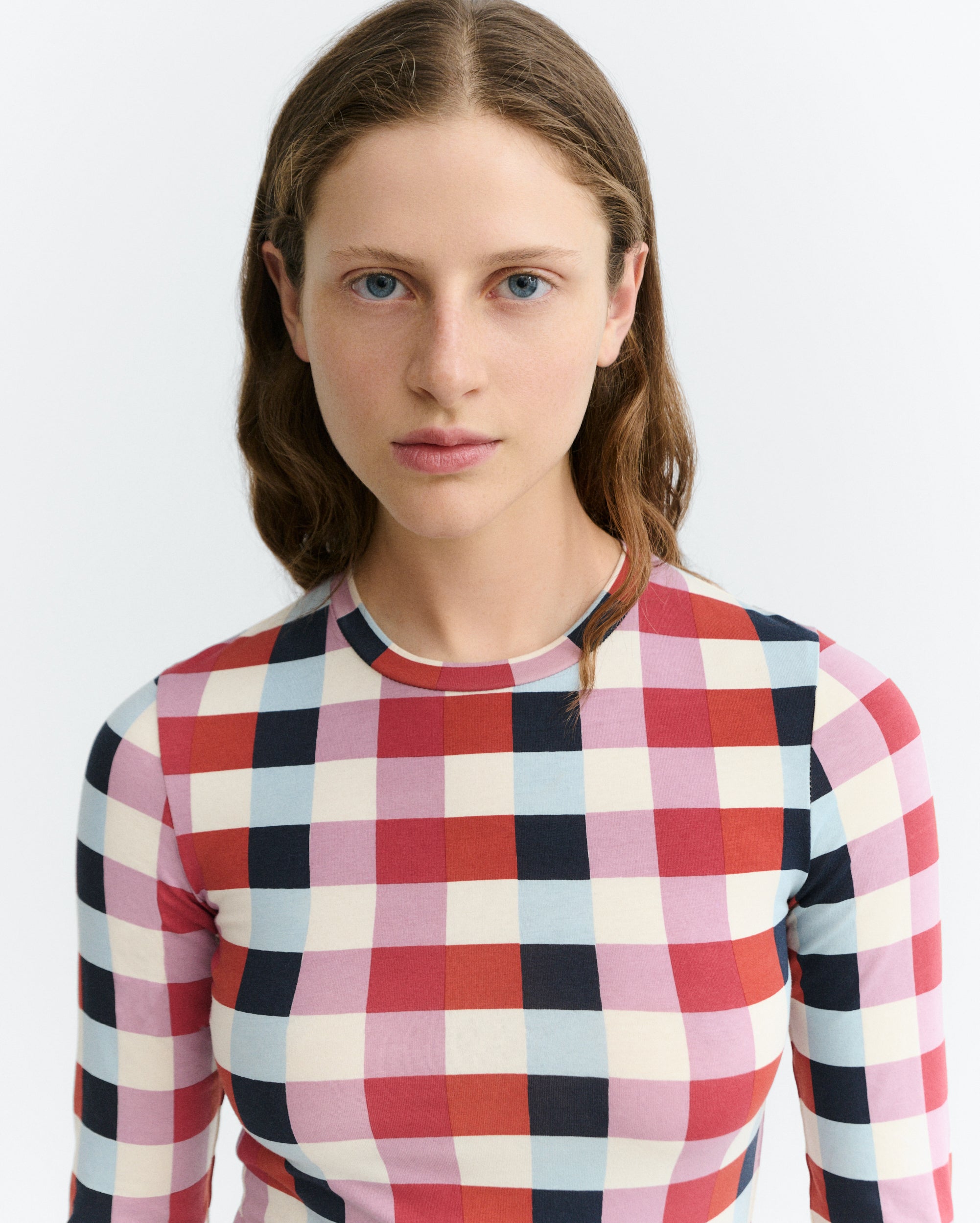 top  carreaux en coton bio cheshire checks brisa  multicolore thinking mu femme top carreaux cheshire checks brisa coton bio multicolore l armoire pothique 3