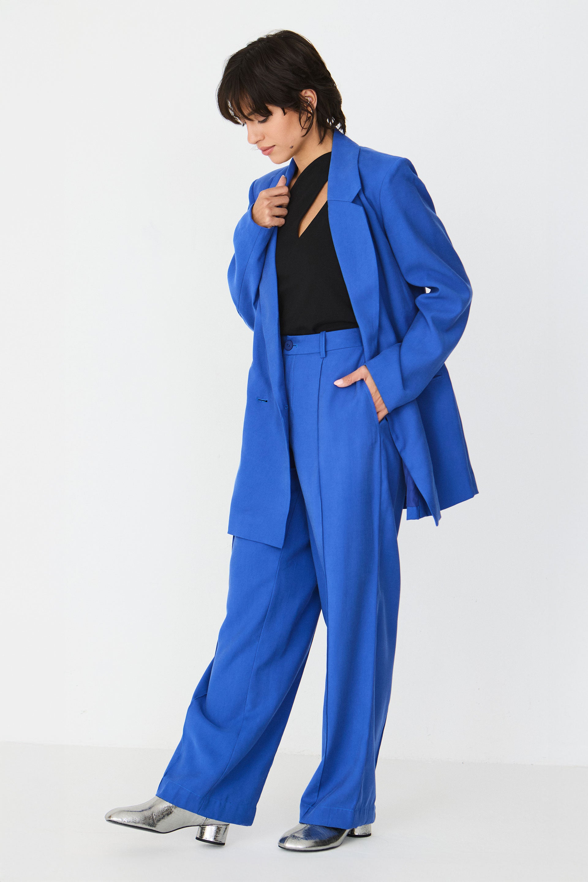 veste blazer en ecovero atxa  bleu skfk femme veste blazer atxa ecovero bleu l armoire poethique 2